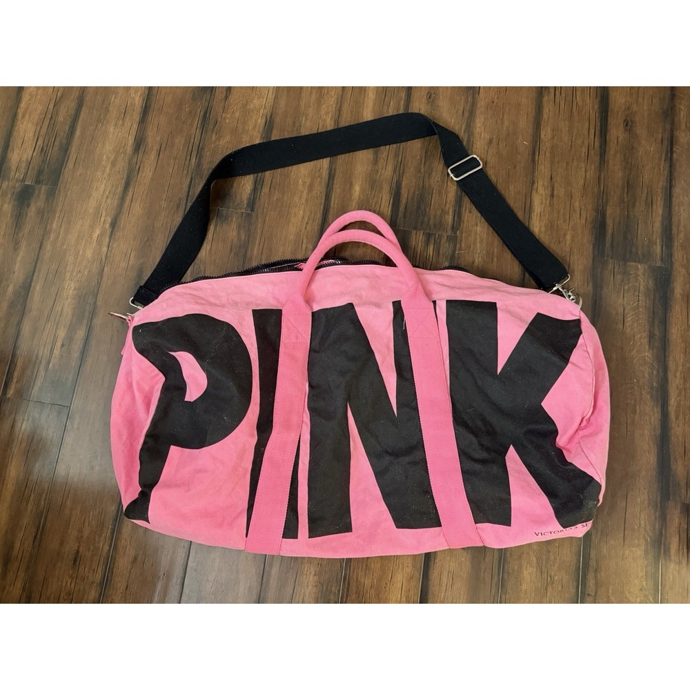 VTG Victoria's Secret‎ PINK y2k 2000s duffle bag XL Extra large With Strap